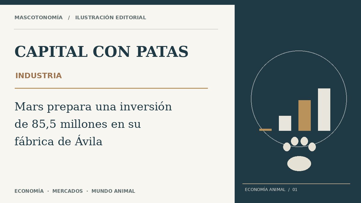 Ilustración editorial original de Capital con Patas
