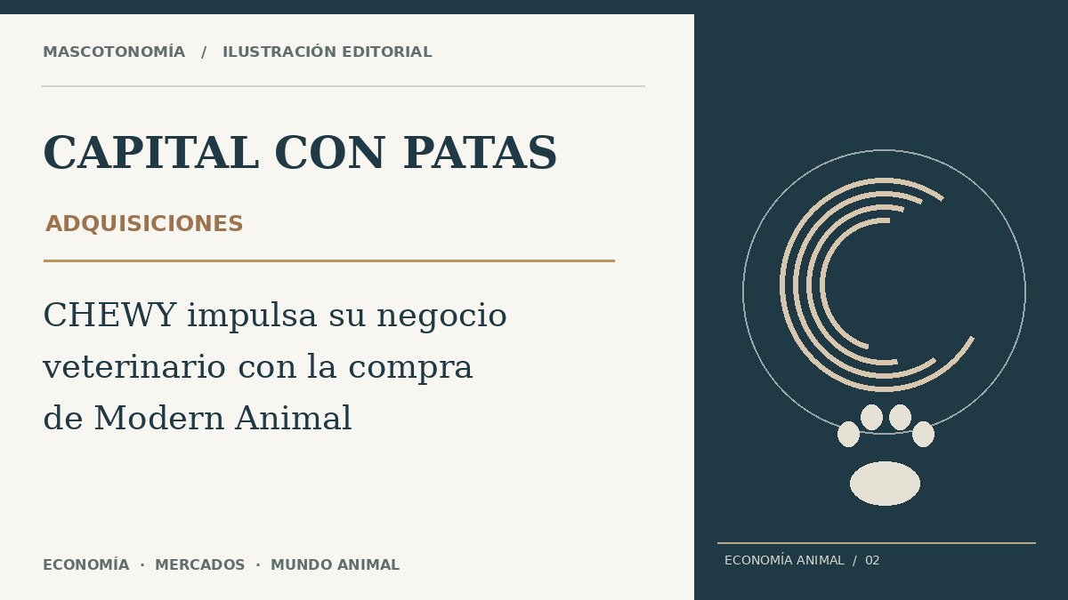 Ilustración editorial original de Capital con Patas