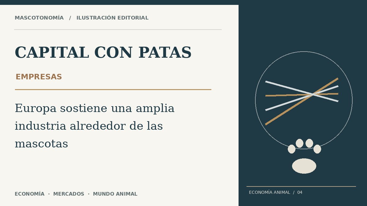 Ilustración editorial original de Capital con Patas