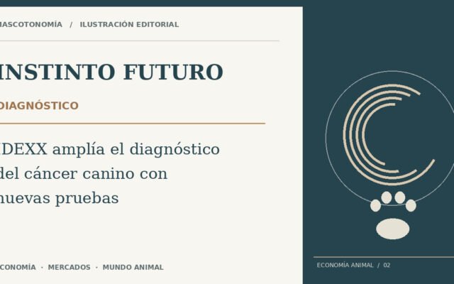 Ilustración para la noticia: IDEXX amplía el diagnóstico del cáncer canino con nuevas pruebas