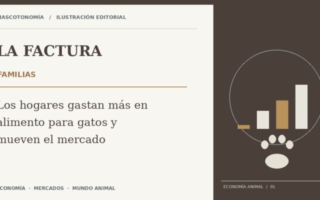 Ilustración para la noticia: Los hogares gastan más en alimento para gatos y mueven el mercado