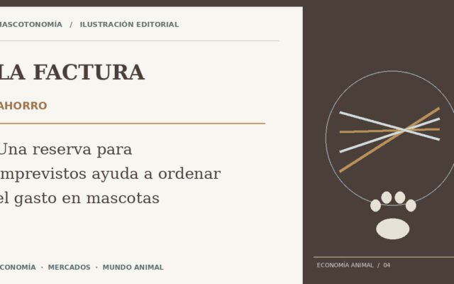Ilustración para la noticia: Una reserva para imprevistos ayuda a ordenar el gasto en mascotas